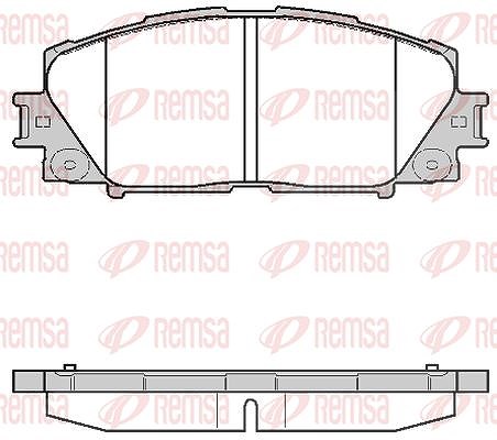 Kawe Bremsbelagsatz, Scheibenbremse [Hersteller-Nr. 122410] für Toyota