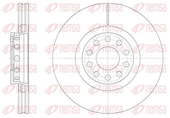 Kawe 1x Bremsscheibe [Hersteller-Nr. 6136210] für VW