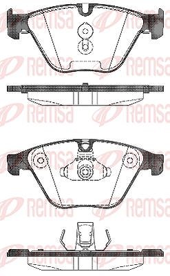 Kawe Bremsbelagsatz, Scheibenbremse [Hersteller-Nr. 149600] für BMW