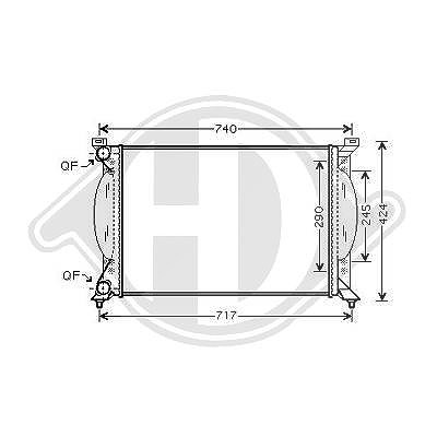 Diederichs Kühler, Motorkühlung [Hersteller-Nr. DCM1466] für Seat, Audi
