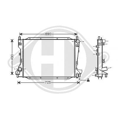 Diederichs Kühler, Motorkühlung [Hersteller-Nr. DCM3570] für Jaguar