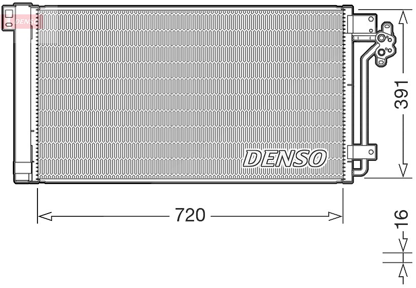 Denso Kondensator, Klimaanlage [Hersteller-Nr. DCN32020] für VW