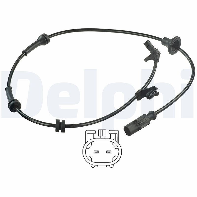 Delphi Sensor, Raddrehzahl [Hersteller-Nr. SS20343] für Peugeot, Citroën, Toyota