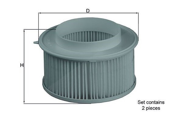 Mahle Filter, Innenraumluft [Hersteller-Nr. LA15/S] für Porsche