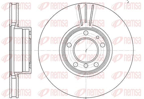 Kawe 1x Bremsscheibe [Hersteller-Nr. 659910] für BMW