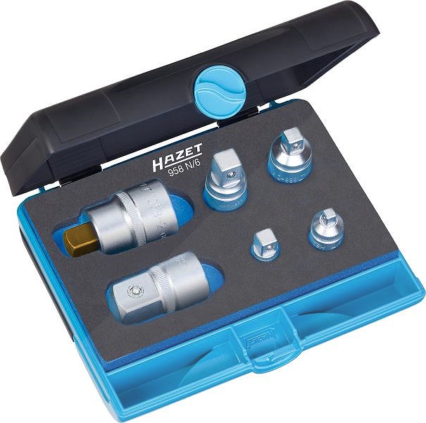 Hazet Adapter Satz - 1/4, 3/8, 1/2, 3/4 - 6-tlg. [Hersteller-Nr. 958N/6]