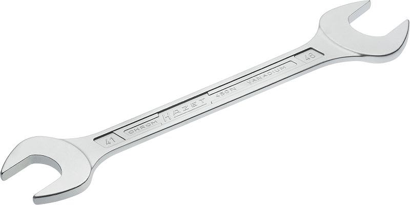 Hazet Doppel-Maulschlüssel - Außen-Sechskant Profil - 41 x 46 mm [Hersteller-Nr. 450N-41X46]