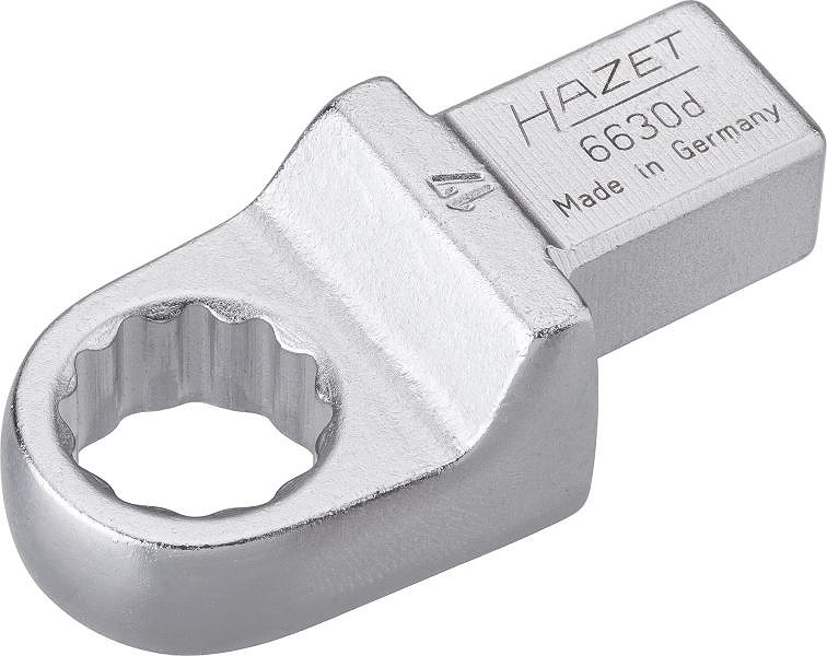 Hazet Einsteck-Ringschlüssel - Vierkant 14x18mm - Sechskant - 17mm [Hersteller-Nr. 6630D-17]