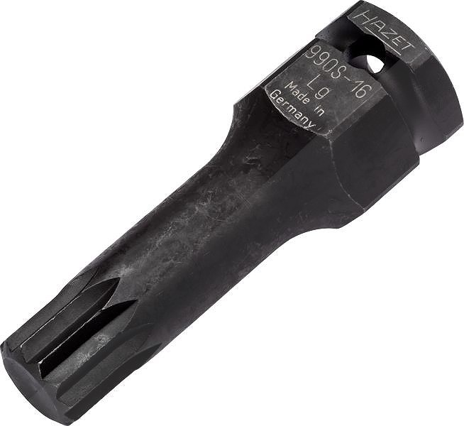 Hazet Kraft-Stecknuss-Einsatz - 1/2, Sechskant 24mm - Vielzahn XZN M16 [Hersteller-Nr. 990S-16LG]