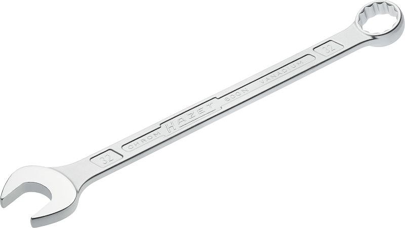 Hazet Ring-Maulschlüssel - Doppel-Sechskant-Tractionsprofil - 32 mm [Hersteller-Nr. 600N-32]