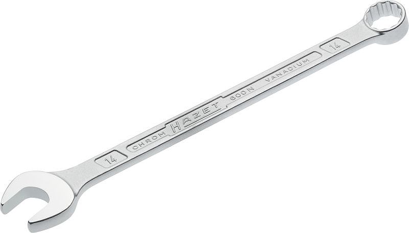 Hazet Ring-Maulschlüssel - Doppel-Sechskant-Tractionsprofil - 14 mm [Hersteller-Nr. 600N-14]