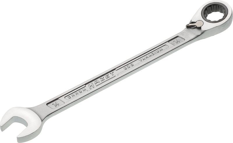Hazet Knarren Ring-Maulschlüssel - Doppel-Sechskant - 14mm [Hersteller-Nr. 606-14]