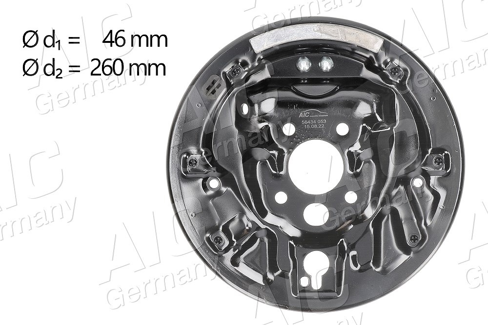 Aic Deckblech Trommelbremse hinten links [Hersteller-Nr. 56434] für Skoda