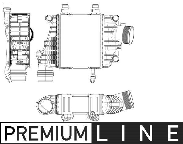 Mahle Ladeluftkühler [Hersteller-Nr. CI410000P] für Jaguar