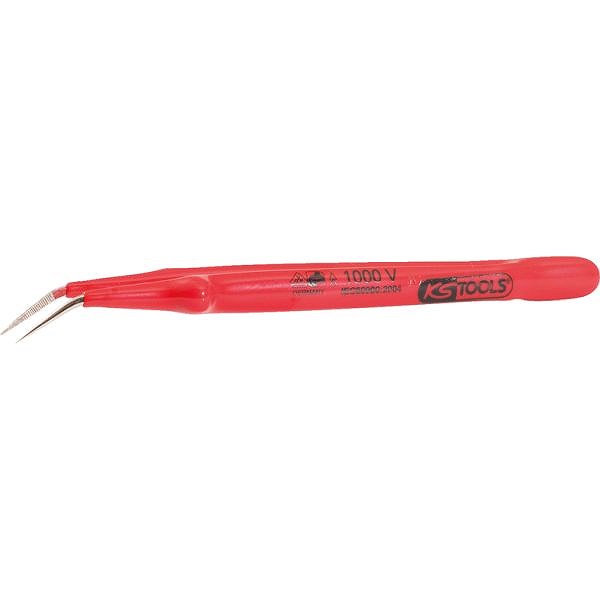 KS-Tools 117.1624 Pinzette mit Schutzisolierung gebogen 15,5mm Chrom Vanadium - Image 3