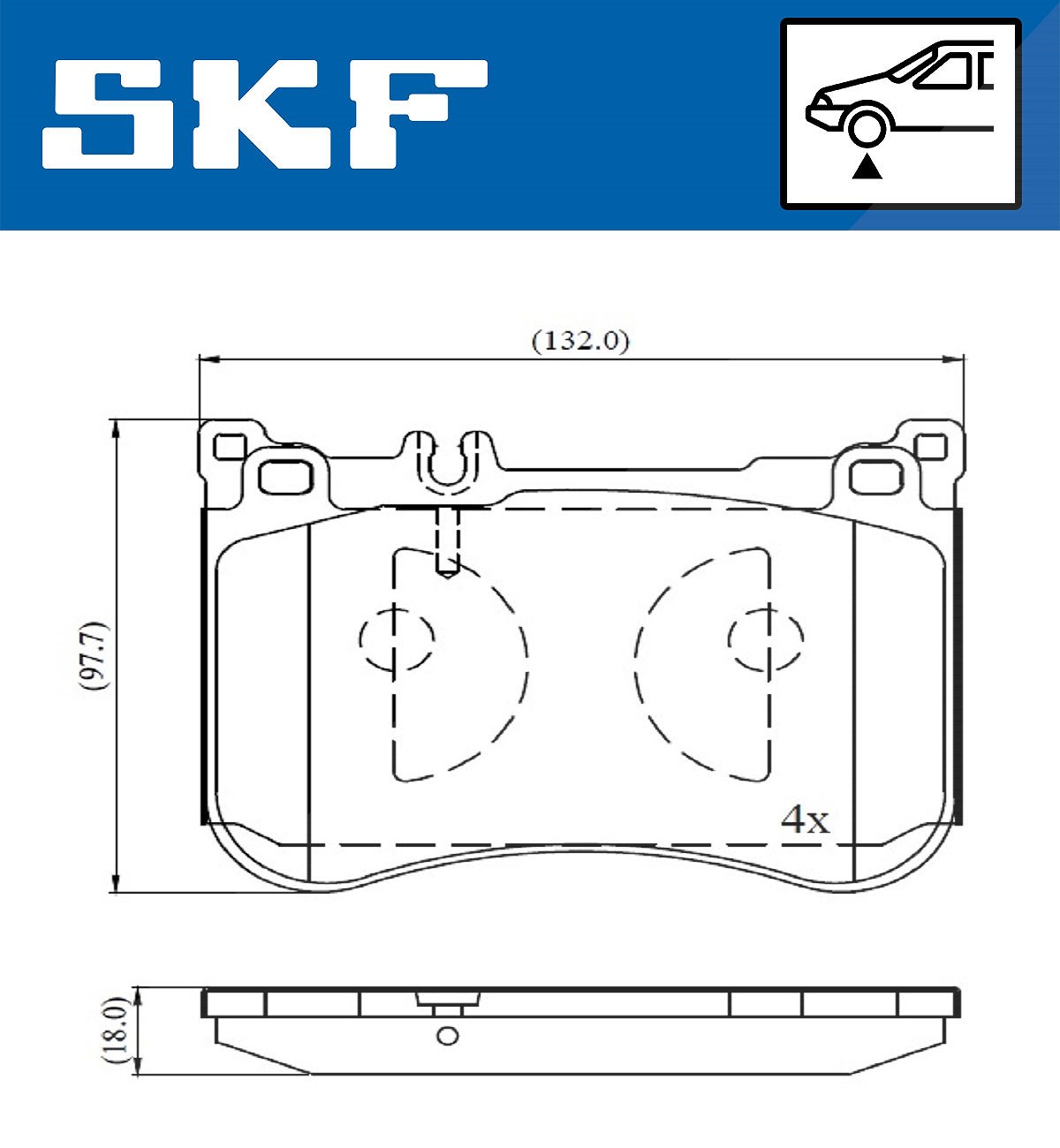 Für SKF VKBP 80631 HAM PADS. MERCEDES S-CLASS - Bild 6