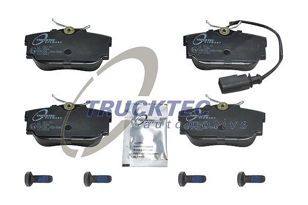 Trucktec Automotive Bremsbelagsatz, Scheibenbremse [Hersteller-Nr. 07.35.142] für VW