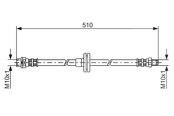 Bosch Bremsschlauch [Hersteller-Nr. 1987476056] für BMW
