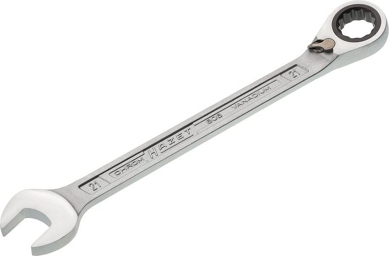 Hazet Knarren Ring-Maulschlüssel - Zwölfkant - 21 mm [Hersteller-Nr. 606-21]