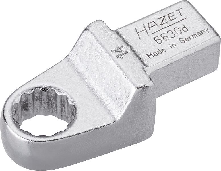 Hazet Einsteck-Ringschlüssel - Vierkant 14x18mm - Sechskant - 14mm [Hersteller-Nr. 6630D-14]