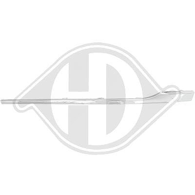 Diederichs Zier-/Schutzleiste, Stoßfänger [Hersteller-Nr. 2249163] für VW