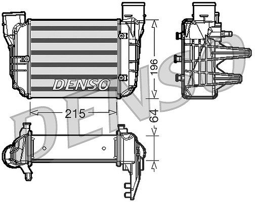 Denso Ladeluftkühler [Hersteller-Nr. DIT02002] für Audi, Seat
