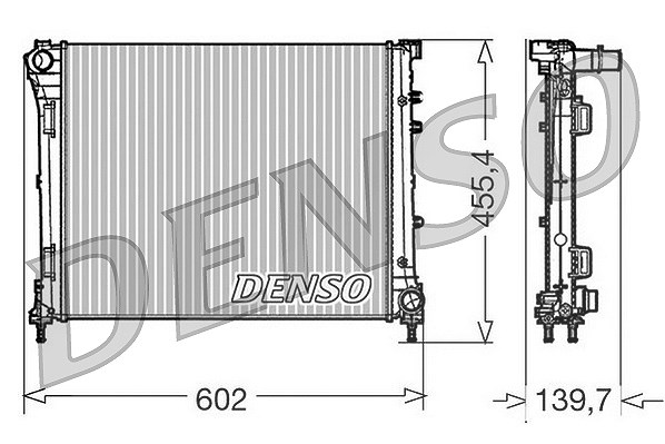 Denso Kühler, Motorkühlung [Hersteller-Nr. DRM09162] für Fiat