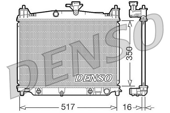 Denso Kühler, Motorkühlung [Hersteller-Nr. DRM44019] für Mazda