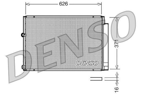 Denso Kondensator, Klimaanlage [Hersteller-Nr. DCN50018] für Toyota