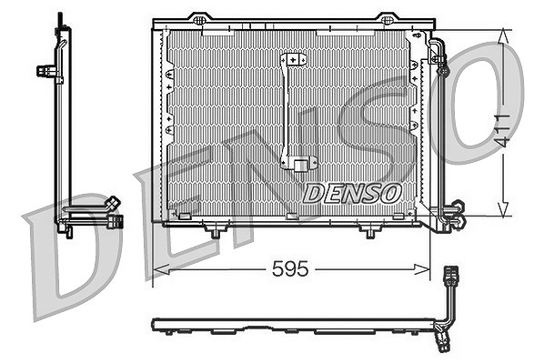 Denso Kondensator, Klimaanlage [Hersteller-Nr. DCN17013] für Mercedes-Benz