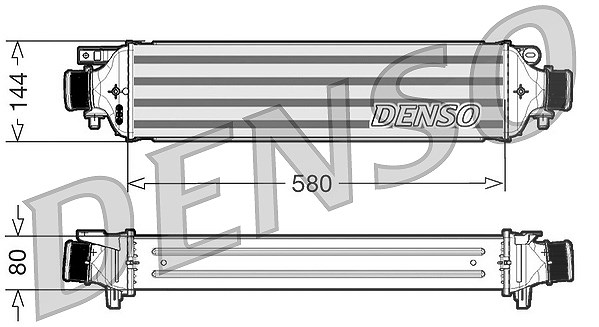 Denso Ladeluftkühler [Hersteller-Nr. DIT09108] für Lancia, Fiat