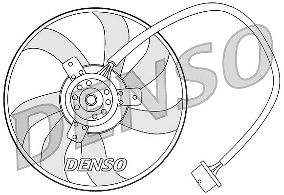 Denso Lüfter, Motorkühlung [Hersteller-Nr. DER32003] für VW, Skoda, Audi