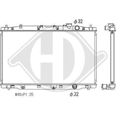 Diederichs Kühler, Motorkühlung [Hersteller-Nr. DCM3891] für Honda