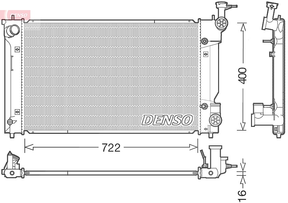 Denso Kühler, Motorkühlung [Hersteller-Nr. DRM50098] für Lexus
