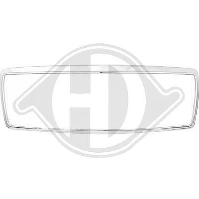 Diederichs Rahmen, Kühlergitter [Hersteller-Nr. 1645048] für Mercedes-Benz
