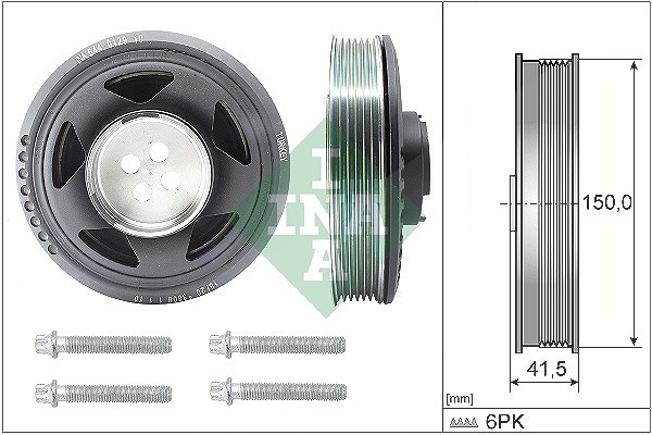 Schaeffler Ina Riemenscheibensatz, Kurbelwelle [Hersteller-Nr. 544012920] für BMW, Mini