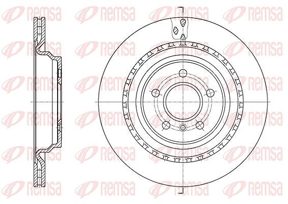 Kawe 1x Bremsscheibe [Hersteller-Nr. 6163610] für Mercedes-Benz