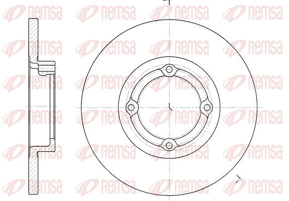 Kawe 1x Bremsscheibe [Hersteller-Nr. 660600] für Chevrolet, Volvo, Daewoo
