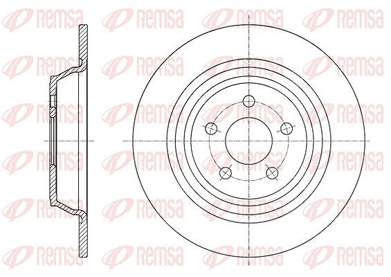 Kawe 1x Bremsscheibe [Hersteller-Nr. 6160400] für Ford