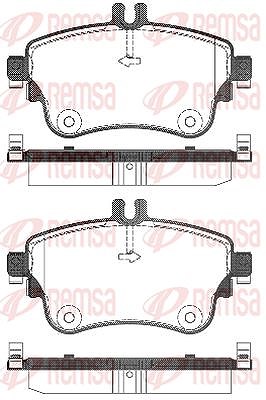 Kawe Bremsbelagsatz, Scheibenbremse [Hersteller-Nr. 148708] für Mercedes-Benz