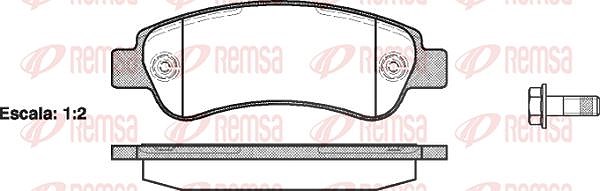 Kawe Bremsbelagsatz, Scheibenbremse [Hersteller-Nr. 123800] für Peugeot, Citroën, Fiat, Toyota