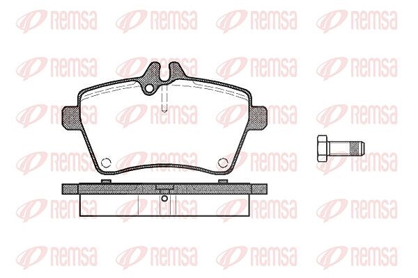 Kawe Bremsbelagsatz, Scheibenbremse [Hersteller-Nr. 114400] für Mercedes-Benz