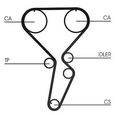 Continental Ctam Zahnriemen [Hersteller-Nr. CT1116] für Mitsubishi