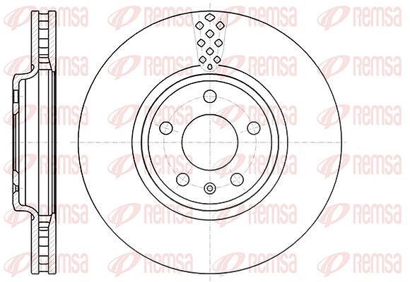 Kawe 1x Bremsscheibe [Hersteller-Nr. 6111010] für Audi