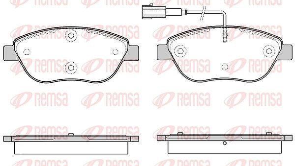 Kawe Bremsbelagsatz, Scheibenbremse [Hersteller-Nr. 085945] für Fiat