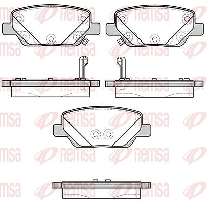 Kawe Bremsbeläge hinten (Satz) [Hersteller-Nr. 170002] für Fiat