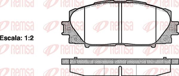 Kawe Bremsbelagsatz, Scheibenbremse [Hersteller-Nr. 122400] für Toyota
