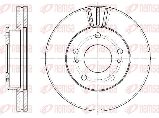 Kawe 1x Bremsscheibe [Hersteller-Nr. 644410] für Nissan