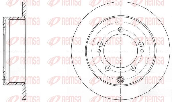 Kawe 1x Bremsscheibe [Hersteller-Nr. 690300] für Chrysler, Mitsubishi