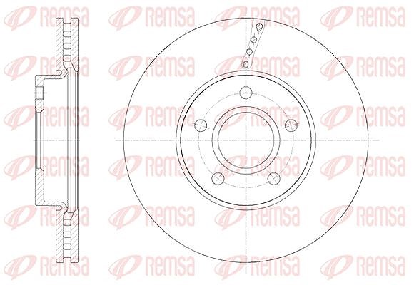 Kawe 1x Bremsscheibe [Hersteller-Nr. 6158810] für Volvo